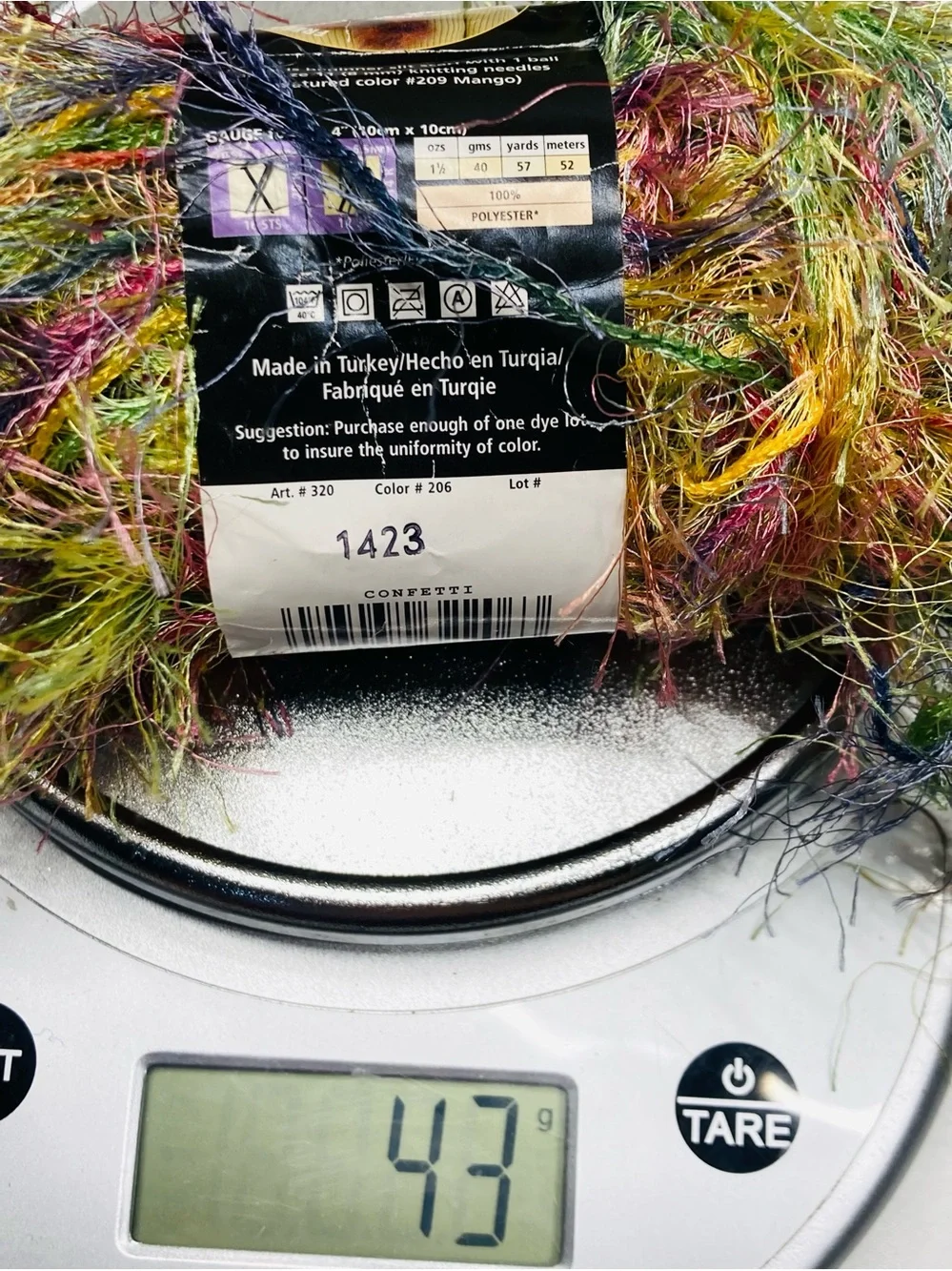 ~400g / 14.3oz 8 NWT Fun Fur Eyelash Yarn Bundle in Black, Hot Pink, Blue, Cream